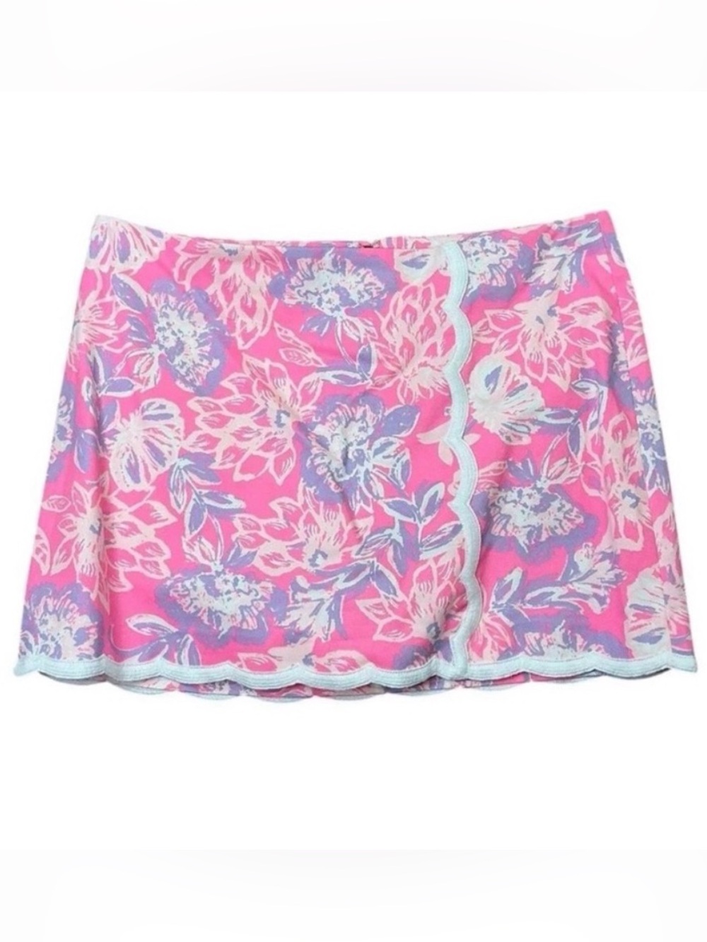 Lilly Pulitzer Michelina Mini Skort Rousseau Pink Zen Garden floral 12-14 Girls